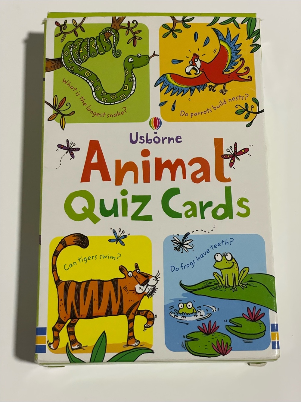Usborne Animal Quiz Cards Colorful Kids Quiz Deck Learning Science Facts Trivia